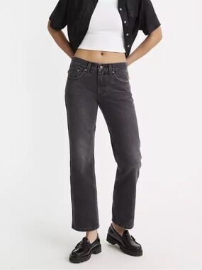 Levi's Middy Ankle Bootcut Black Jeans W29 L27